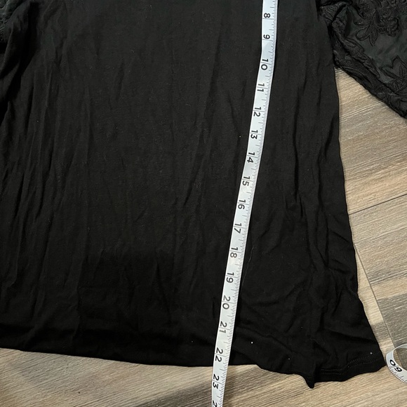 Anthropologie Tiny Beautiful Black Top- Small - Picture 5 of 8